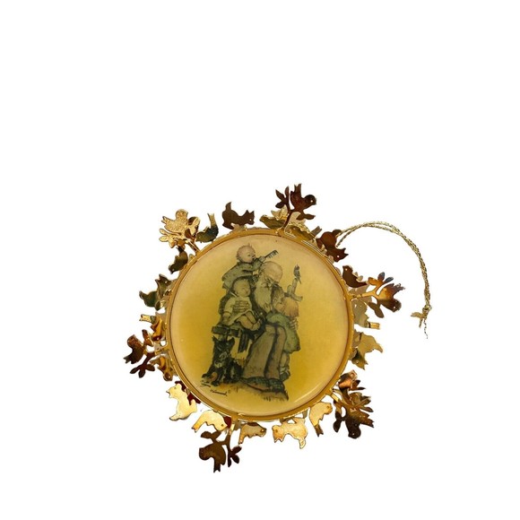 Hummel Vintage Gold Christmas Ornament Collection Lot 2 Angel, Grandpa’s Helpers - Picture 3 of 16